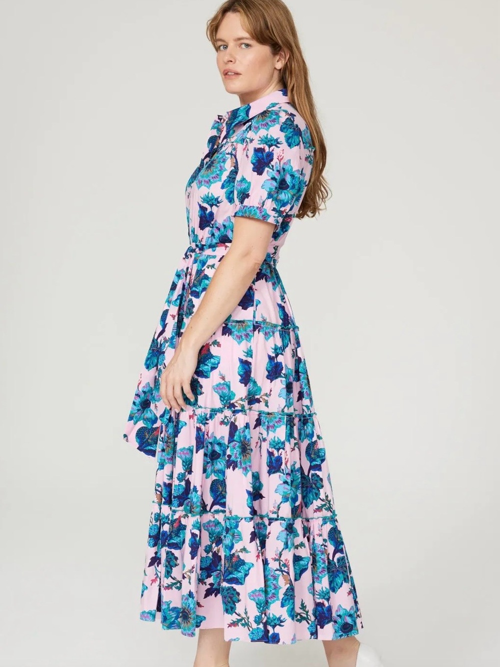 DVF Diane Von Furstenburg Floral Queena Dress, Size Small